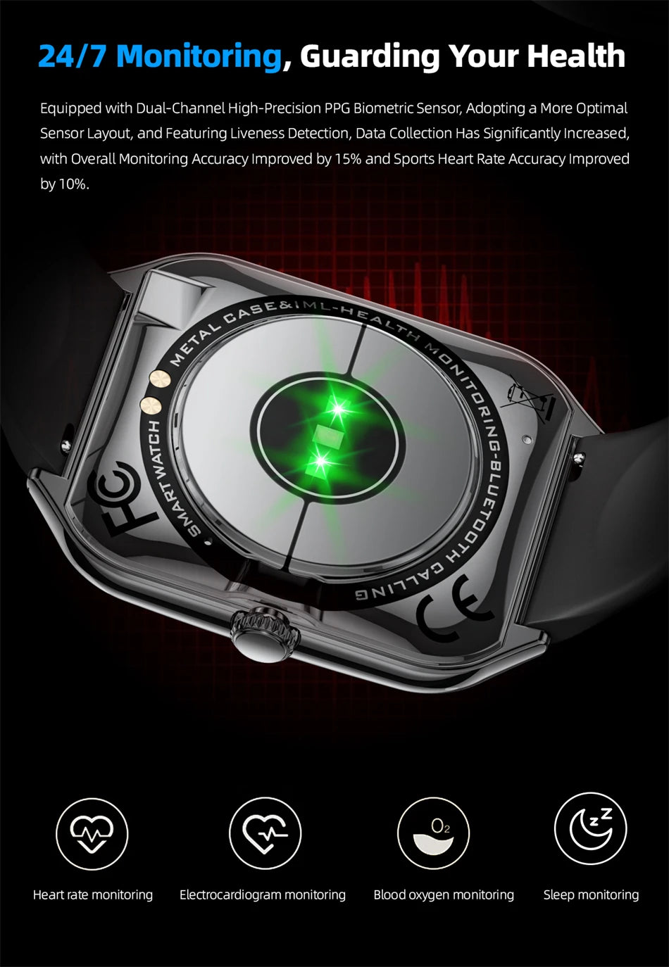2025 Ultra-Thin 7.5mm Smartwatch with 1.96" AMOLED Display