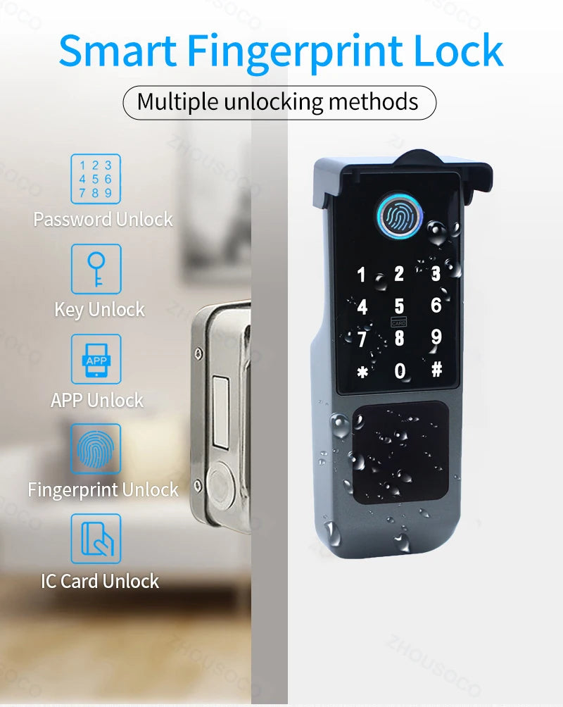 Tuya WiFi Fingerprint Smart Door Lock