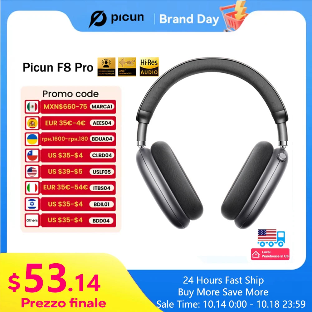 F8 Pro ANC Wireless Headphones