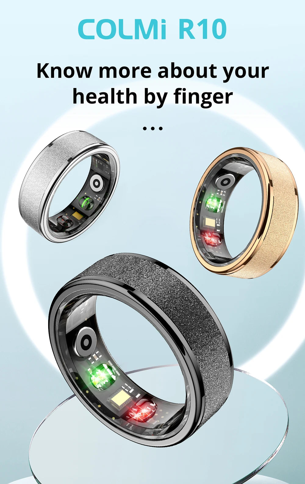 R10 Smart Ring with Charging Case
