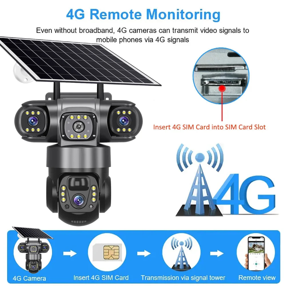 Solar 4G Outdoor Security Camera