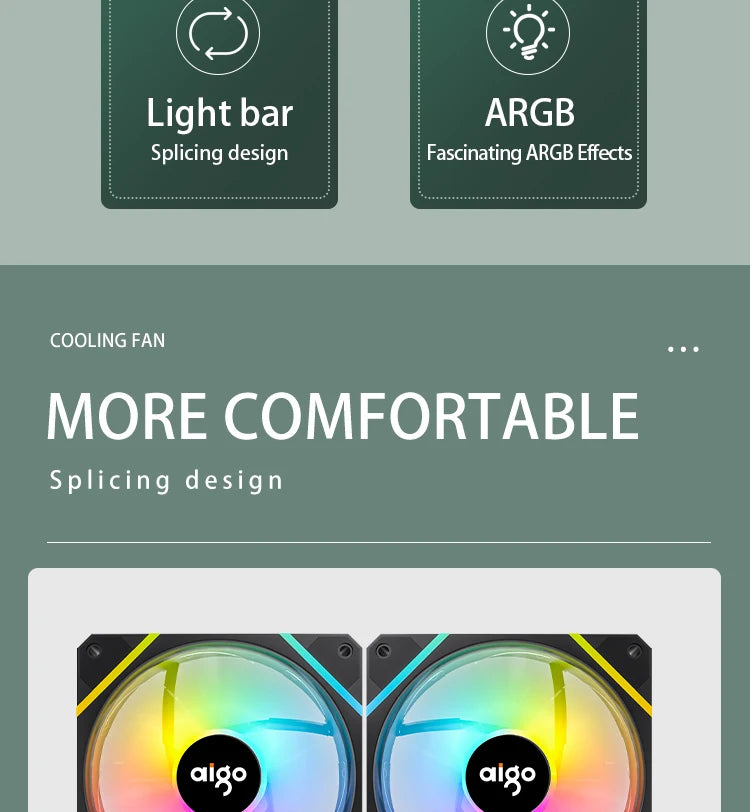 AM12 120mm ARGB PC Cooling Fan Kit