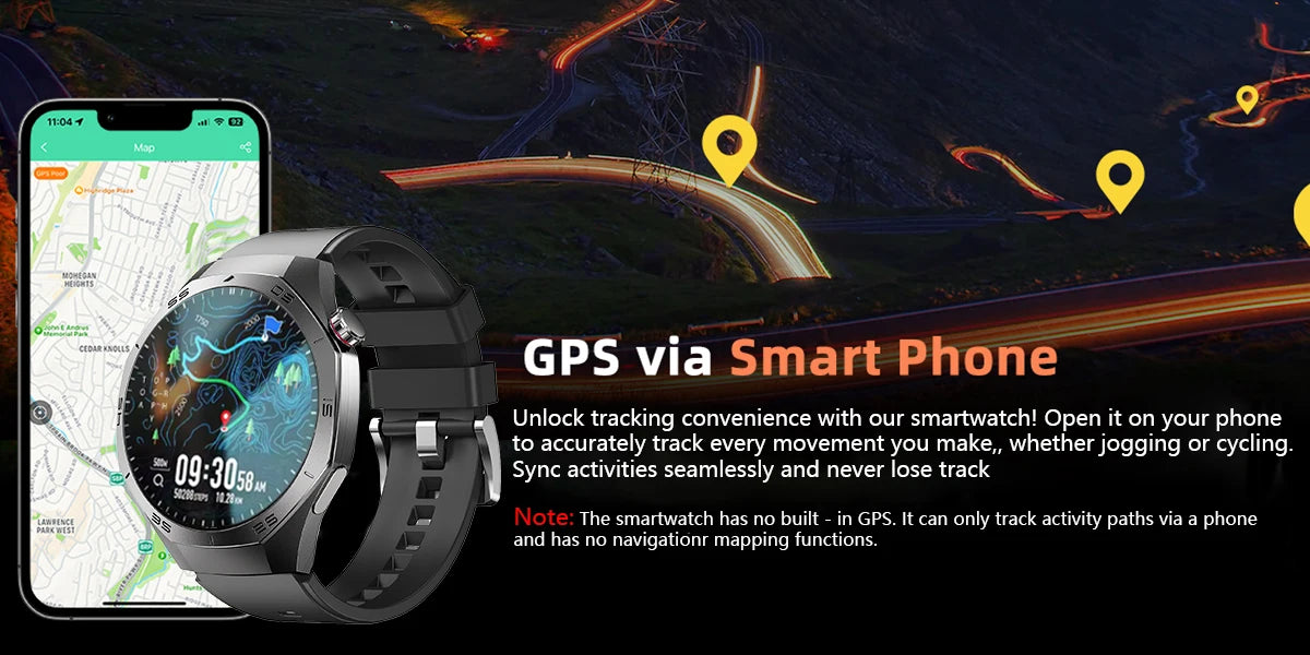 2025 Smartwatch with AMOLED Display, GPS & Bluetooth Calls