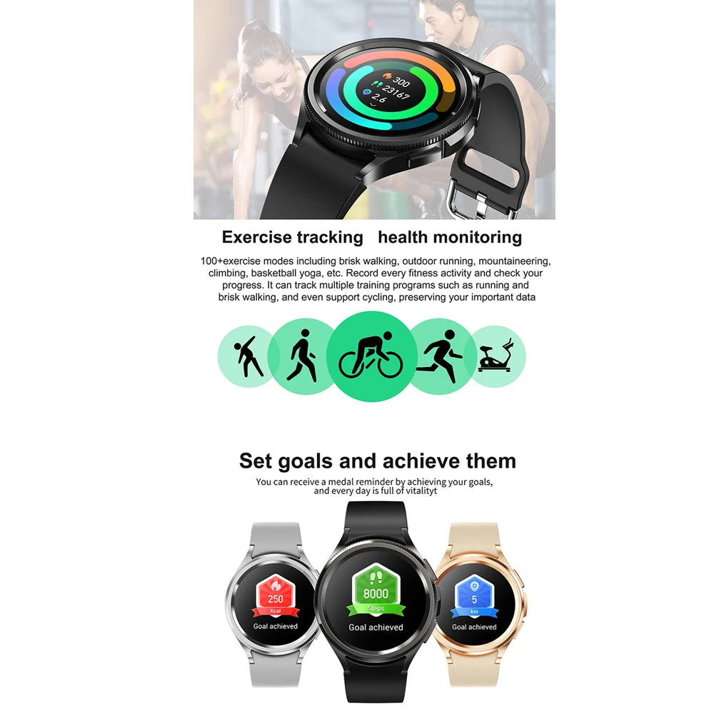 Smart Watch 6 Classic Bluetooth Call Fitness & Health Tracker